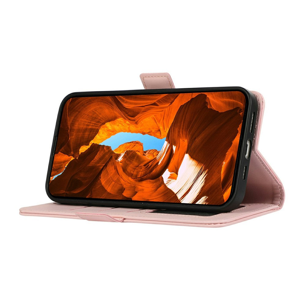 ABEEL For Motorola Moto G06 4G Case Leather Phone Cover with RFID Blocking Wallet