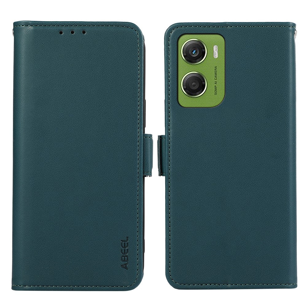 ABEEL For Motorola Moto G06 4G Case Leather Phone Cover with RFID Blocking Wallet