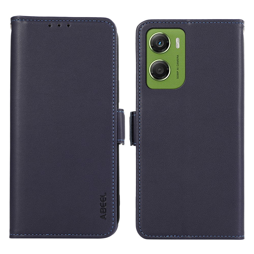 ABEEL For Motorola Moto G06 4G Case Leather Phone Cover with RFID Blocking Wallet