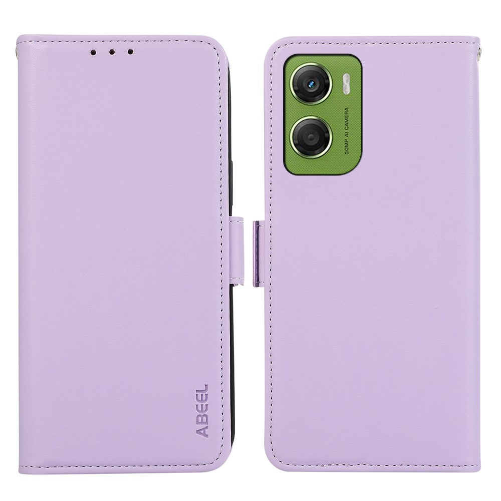 ABEEL For Motorola Moto G06 4G Case Leather Phone Cover with RFID Blocking Wallet