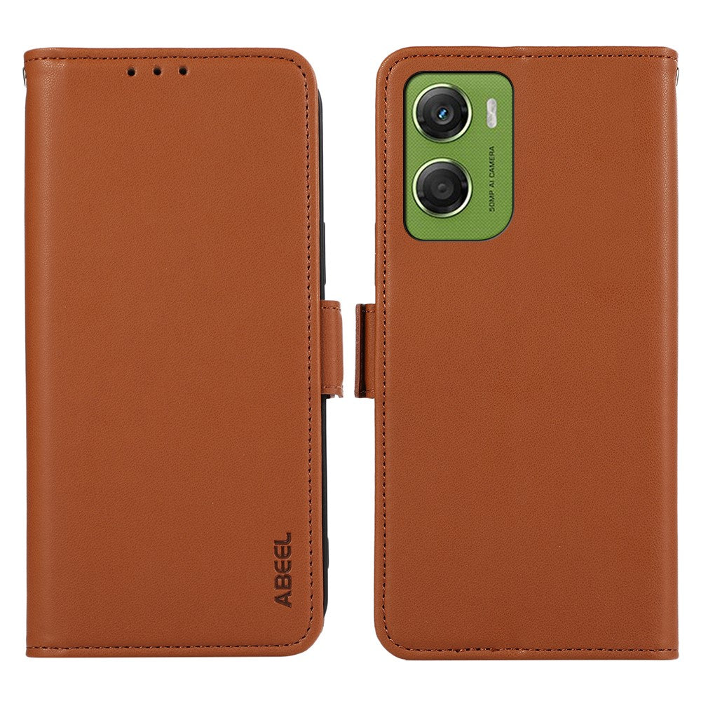 ABEEL For Motorola Moto G06 4G Case Leather Phone Cover with RFID Blocking Wallet