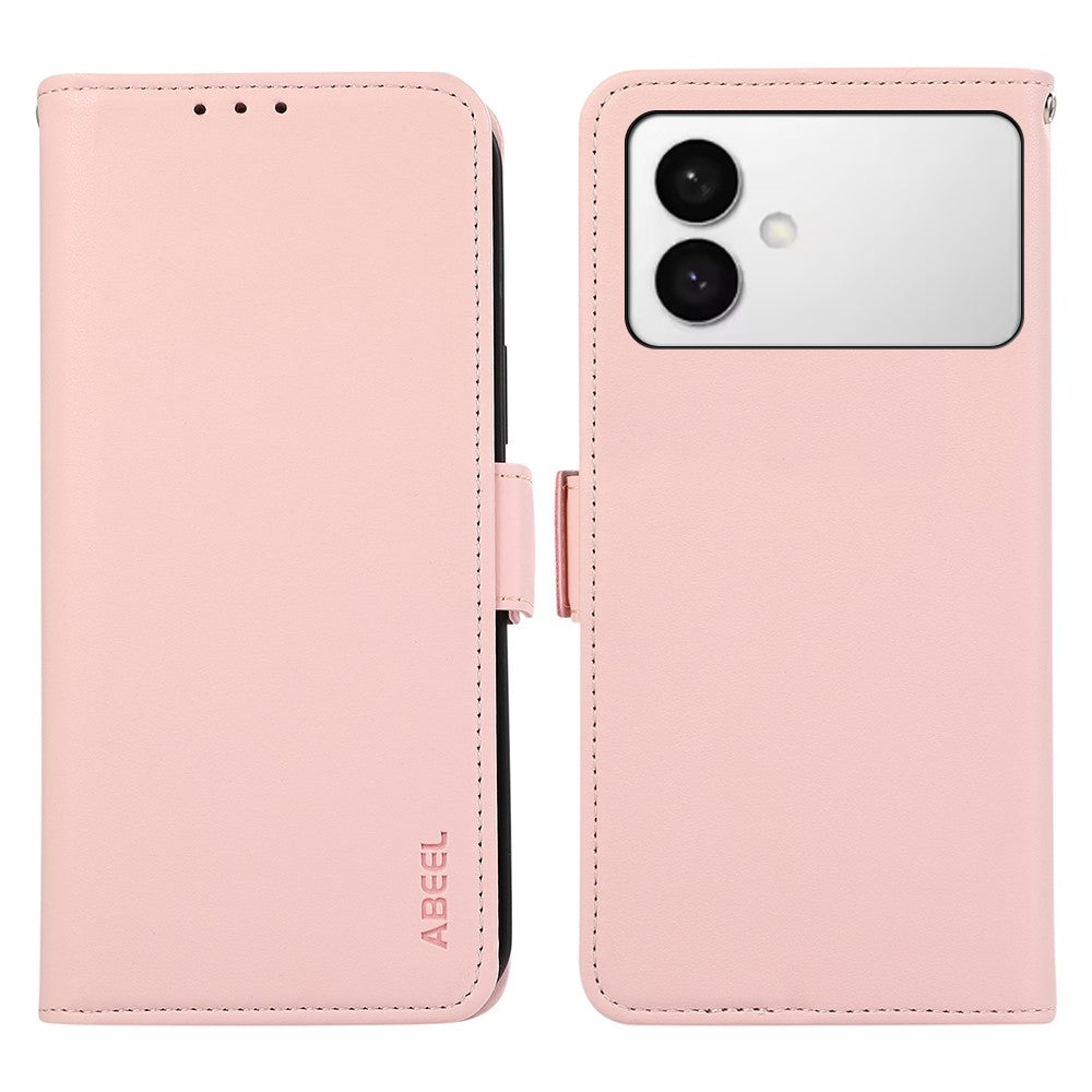 ABEEL For Samsung Galaxy S26 Edge Case Leather Phone Cover with RFID Blocking Wallet