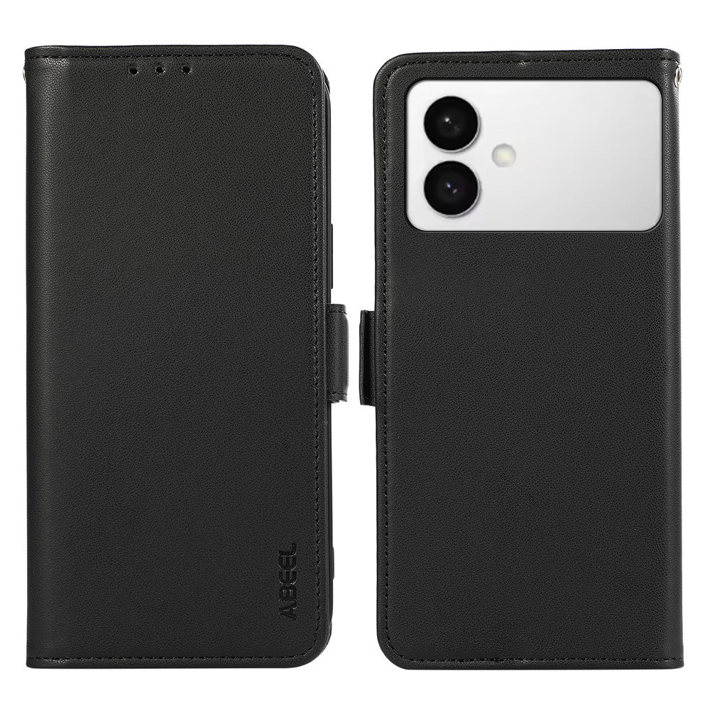 ABEEL For Samsung Galaxy S26 Edge Case Leather Phone Cover with RFID Blocking Wallet