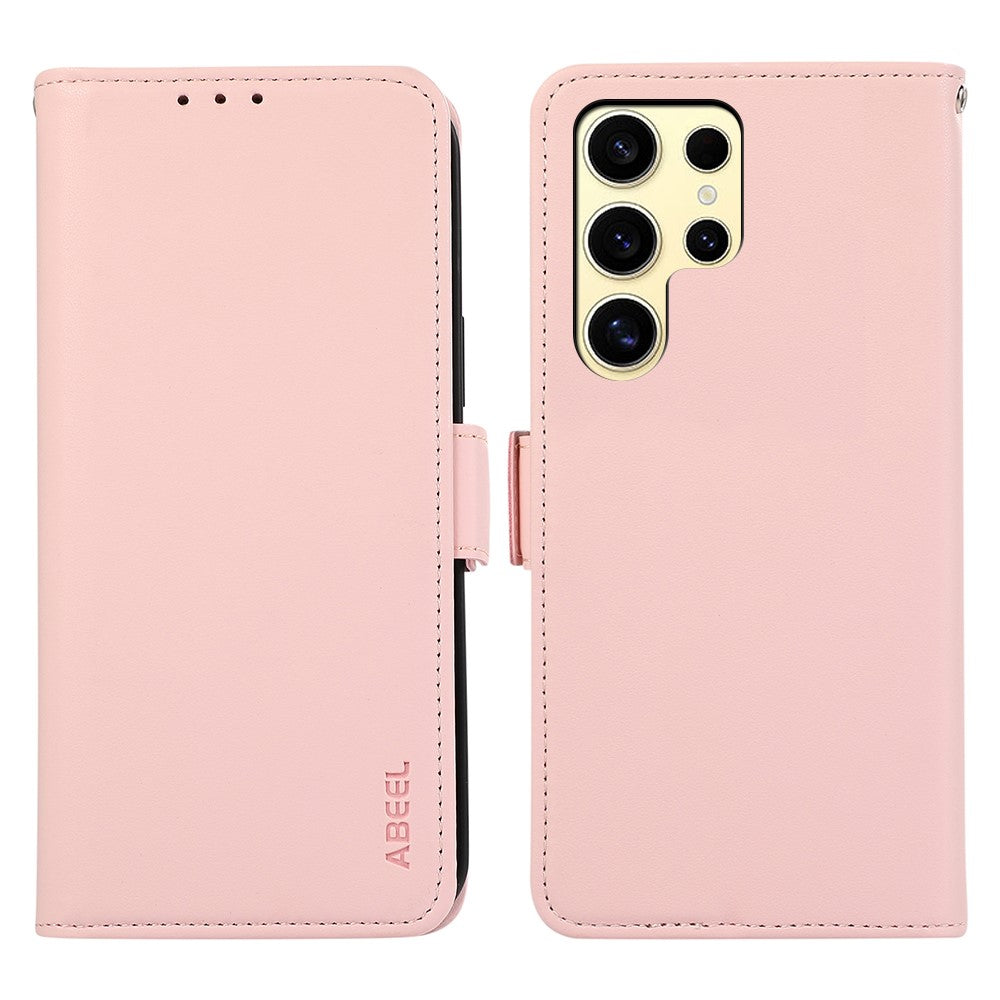 ABEEL For Samsung Galaxy S26 Ultra Case Leather Phone Cover with RFID Blocking Wallet