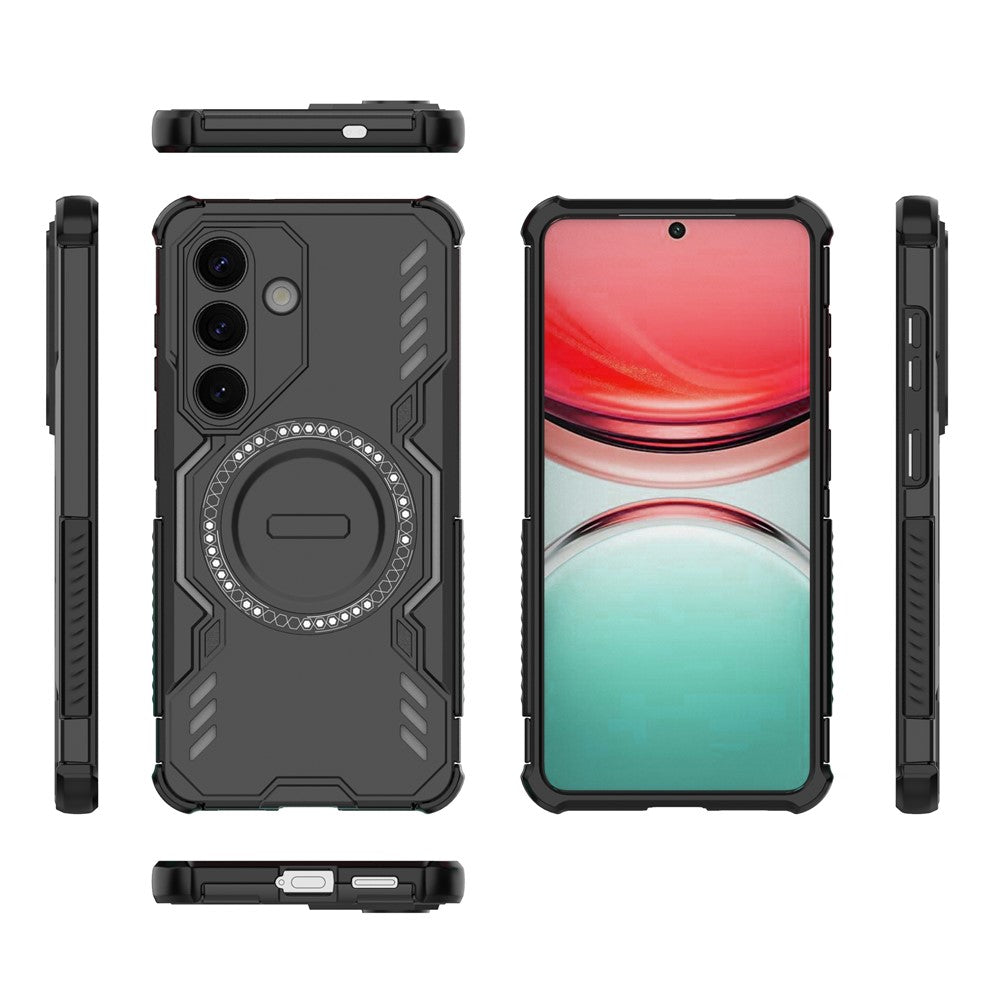 For Samsung Galaxy S26  /  S26 Pro Magnetic Case Butterfly Armor Hollow Heat Dissipation PC + TPU Phone Cover