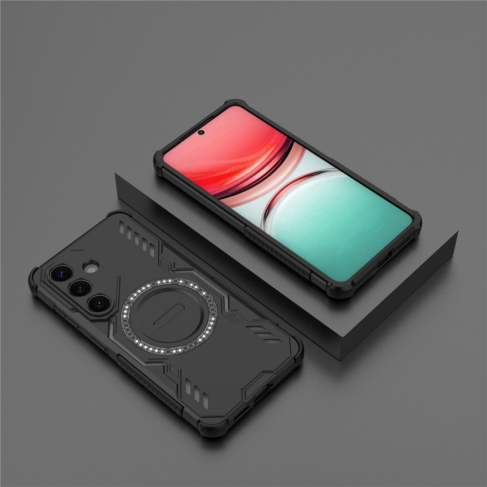 For Samsung Galaxy S26  /  S26 Pro Magnetic Case Butterfly Armor Hollow Heat Dissipation PC + TPU Phone Cover