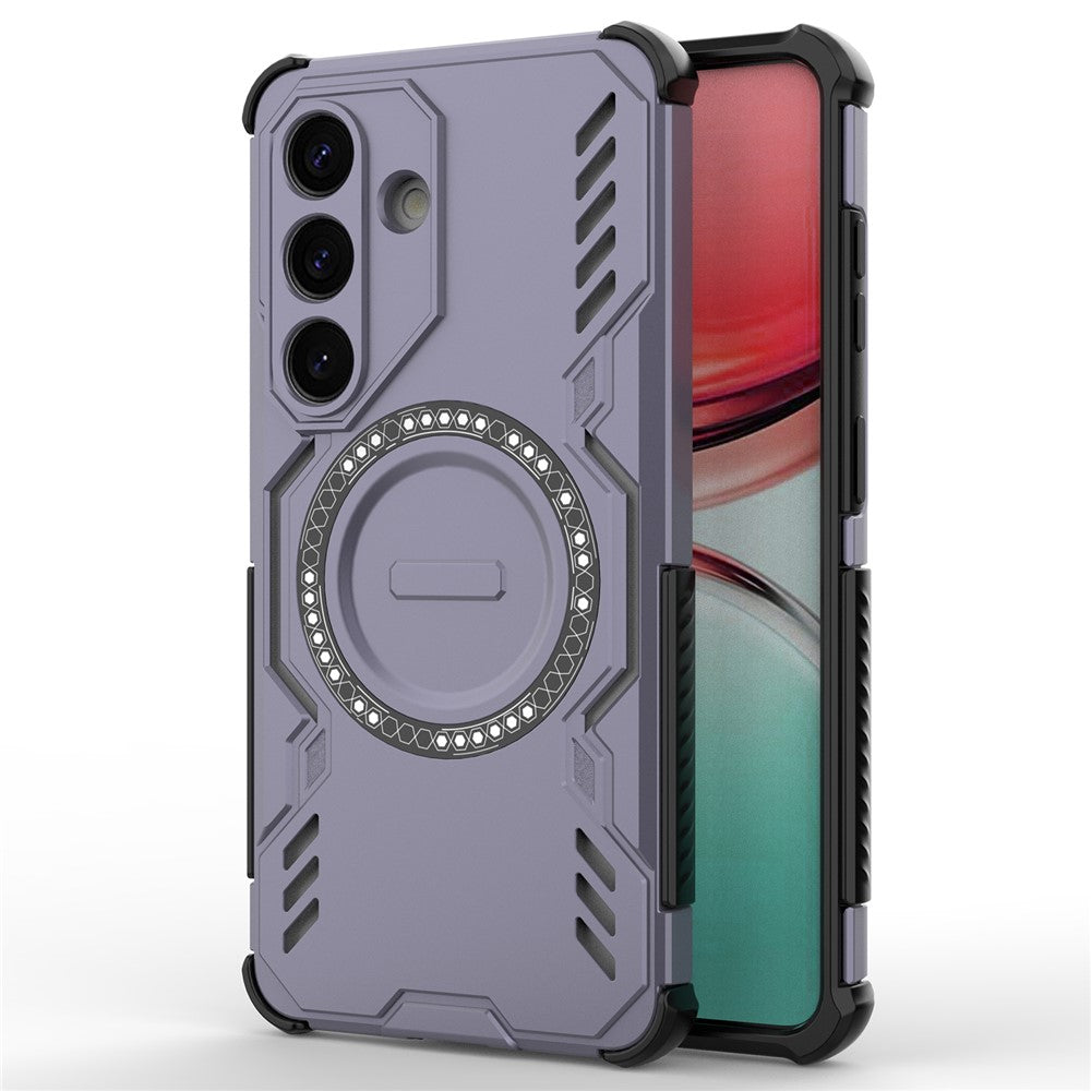 For Samsung Galaxy S26  /  S26 Pro Magnetic Case Butterfly Armor Hollow Heat Dissipation PC + TPU Phone Cover