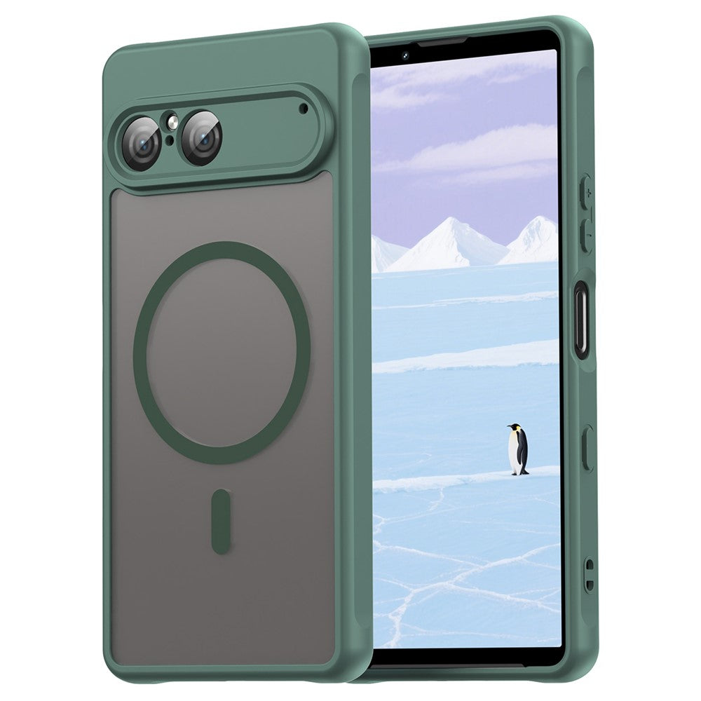 Funda para Sony Xperia 10 VII compatible con MagSafe, resistente a caídas, de PC + TPU.