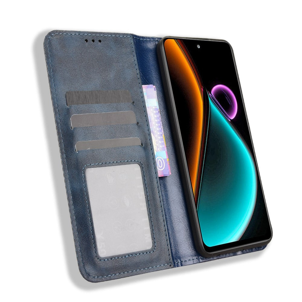 For Blackview Color 6 Leather Case Wallet Stand Retro Texture Phone Cover