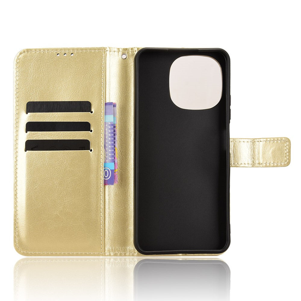 For Blackview Color 6 PU Leather Case with Strap Crazy Horse Texture Phone Wallet Cover