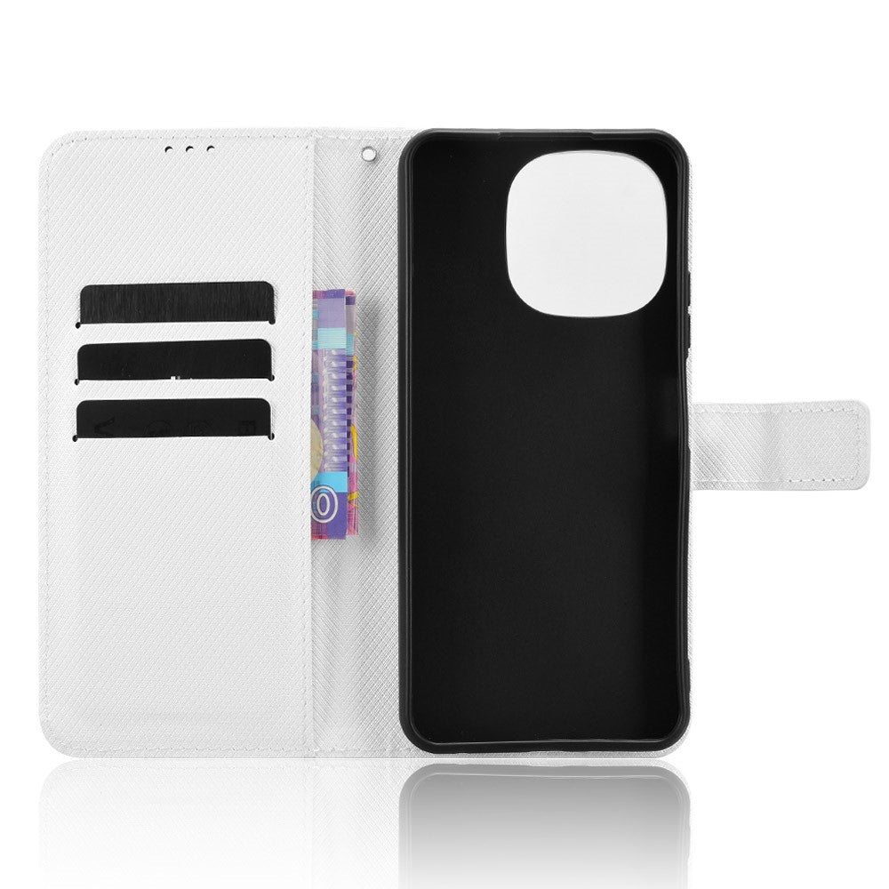 For Blackview Color 6 Leather Wallet Case with Strap Diamond Texture Phone Cover