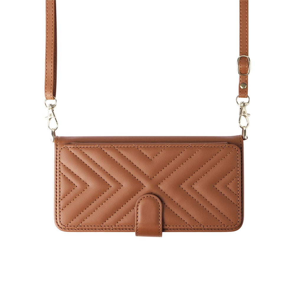 For Samsung Galaxy S26 Ultra Case with Shoulder / Wrist Strap Leather Phone Cover Stand Wallet