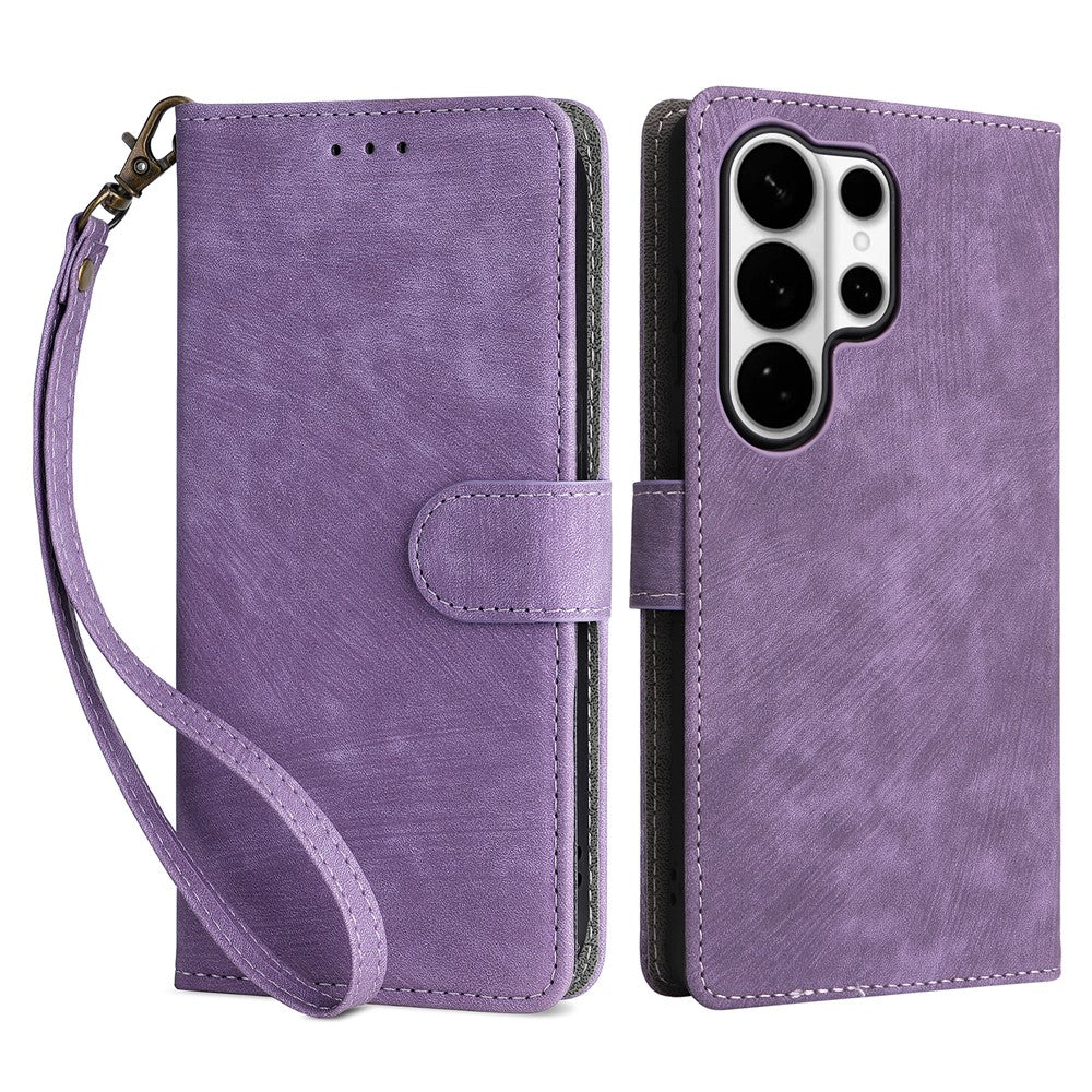 For Samsung Galaxy S26 Ultra Case Wallet RFID Blocking PU Leather Phone Cover Stand with Strap