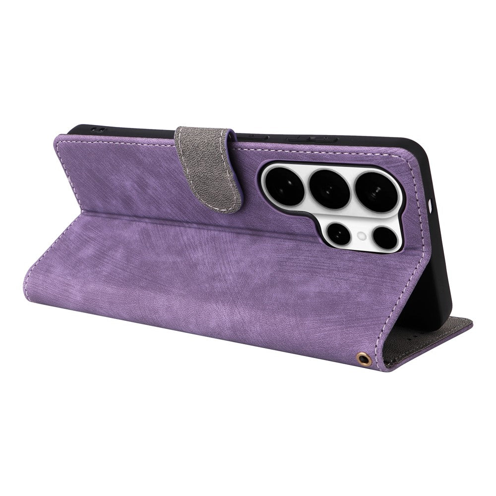 For Samsung Galaxy S26 Ultra Case Wallet RFID Blocking PU Leather Phone Cover Stand with Strap