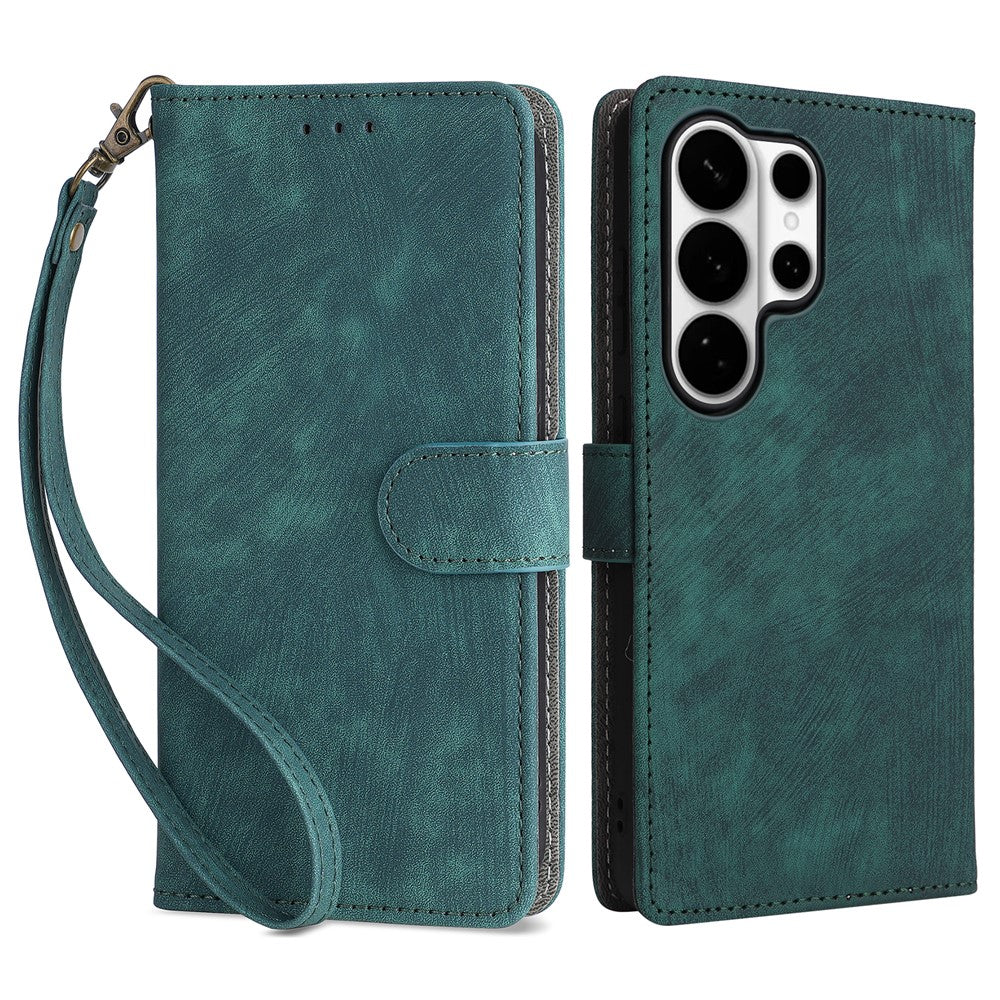 For Samsung Galaxy S26 Ultra Case Wallet RFID Blocking PU Leather Phone Cover Stand with Strap