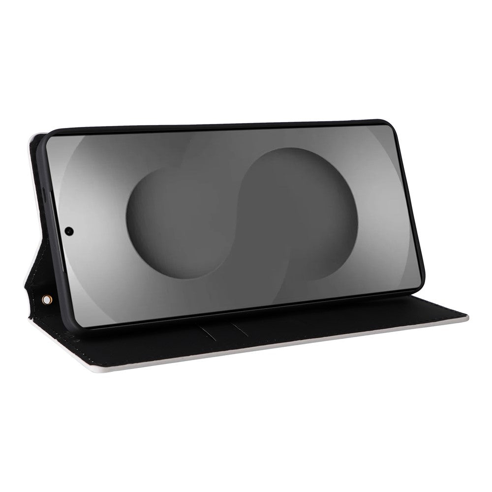 For Samsung Galaxy S26 Ultra Case Wallet Rhombus Imprinted Leather Phone Cover