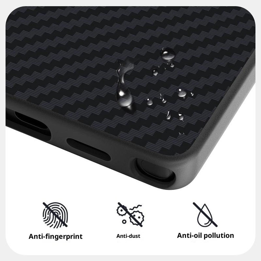 ABEEL For Samsung Galaxy S24 Ultra Case Compatible with MagSafe Carbon Fiber Texture Back Cover