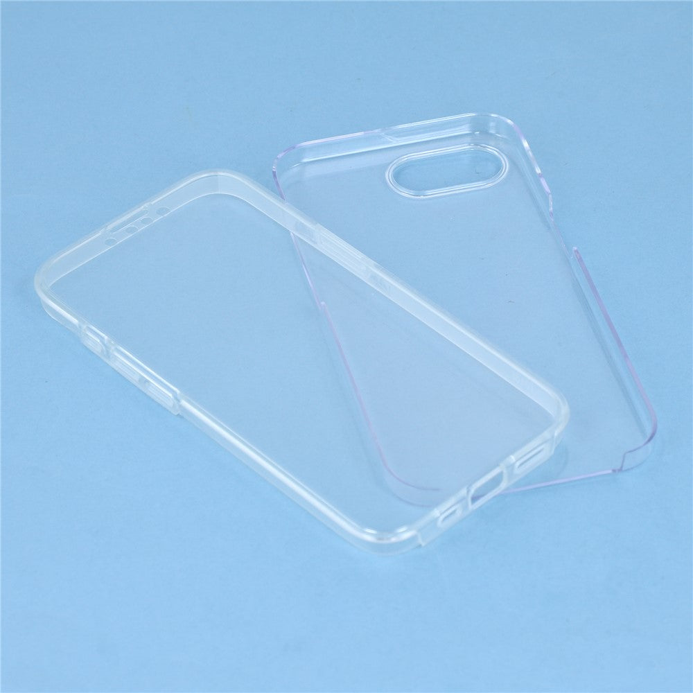 For iPhone 16e Phone Case TPU Frame Clear Acrylic Back Cover with PET Film