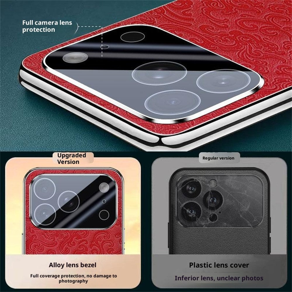 For iPhone 17 Pro Max Case Loong Pattern Electroplated PC + TPU Shockproof Phone Cover