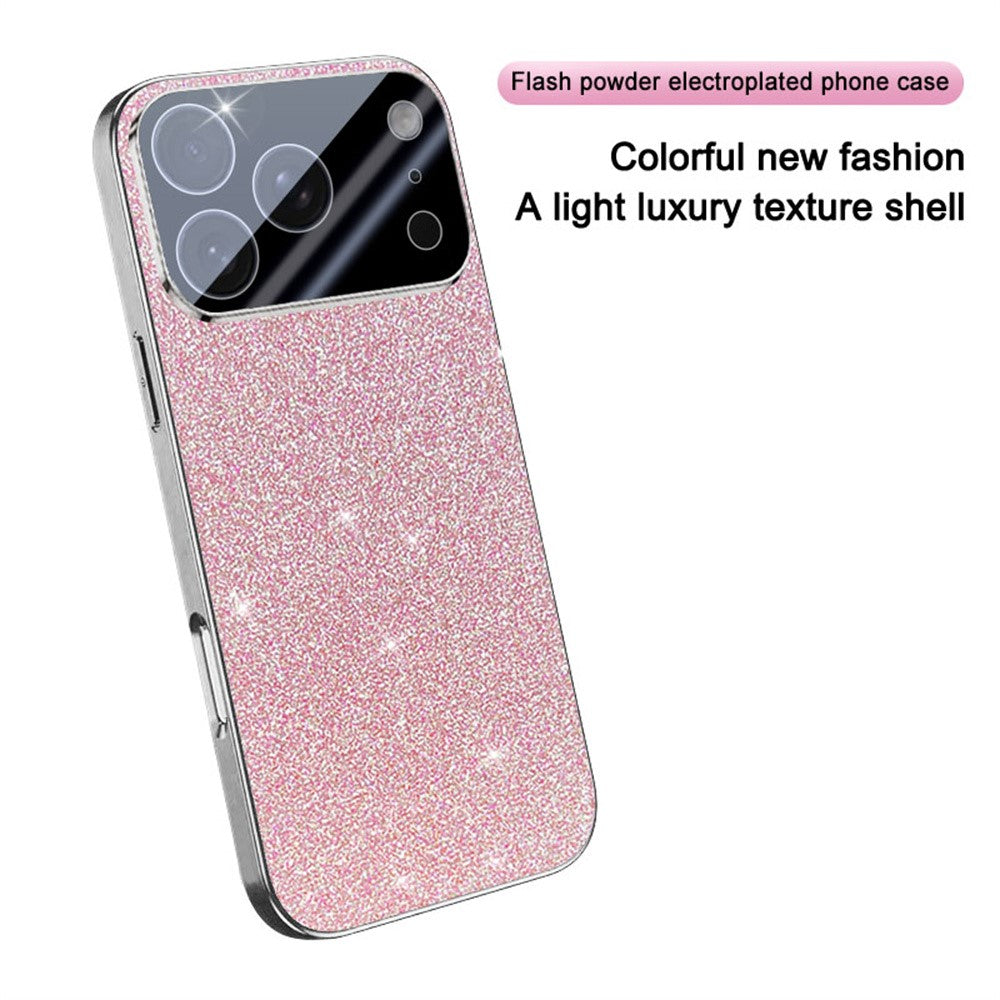For iPhone 17 Pro Max Case Sparkling Starlight Glitter Electroplated Shockproof PC + TPU Phone Cover
