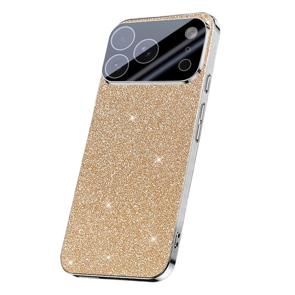 For iPhone 17 Pro Max Case Sparkling Starlight Glitter Electroplated Shockproof PC + TPU Phone Cover
