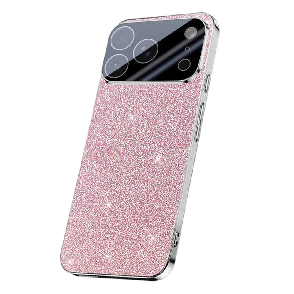 For iPhone 17 Pro Max Case Sparkling Starlight Glitter Electroplated Shockproof PC + TPU Phone Cover