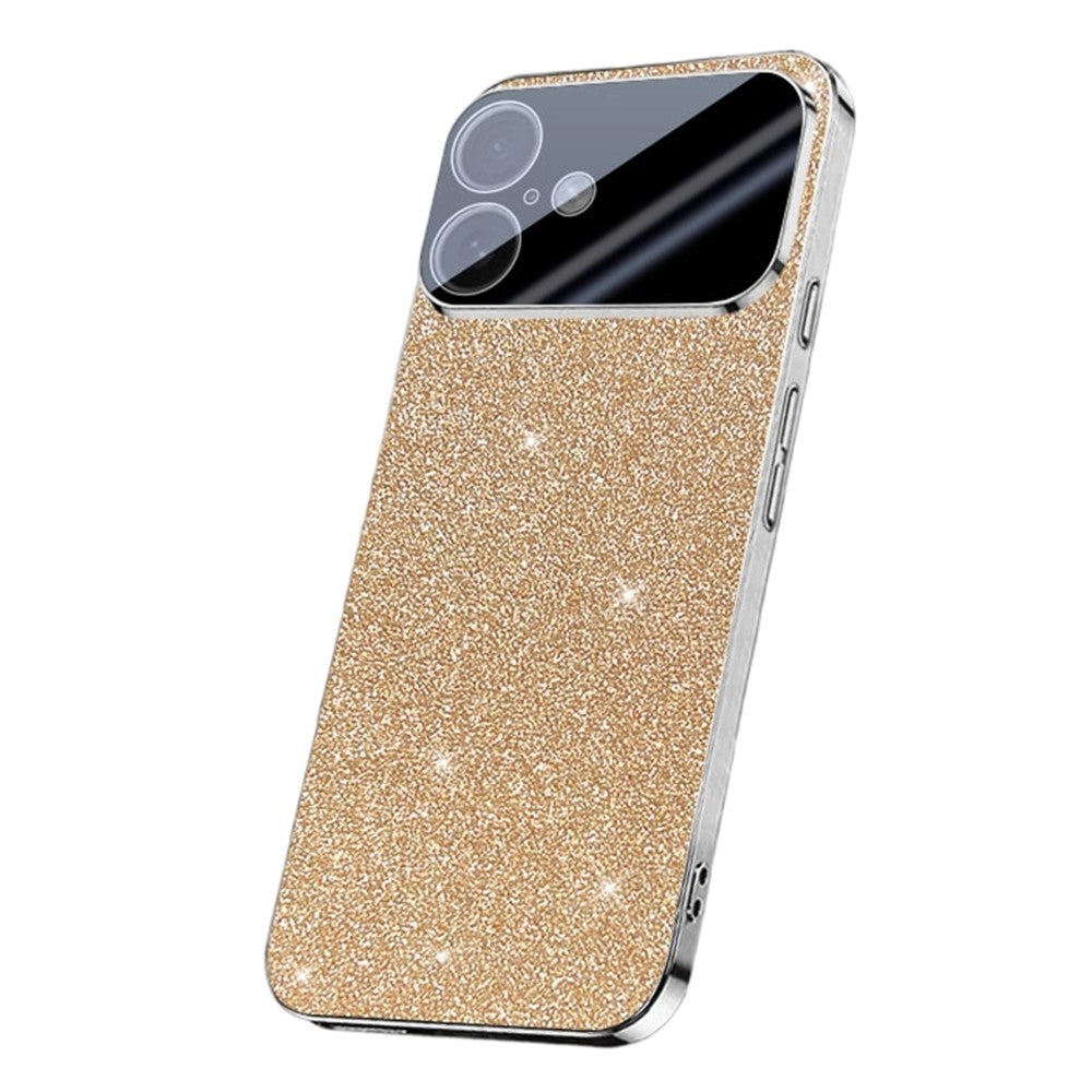For iPhone 17 Case Sparkling Starlight Glitter Electroplated Shockproof PC + TPU Phone Cover