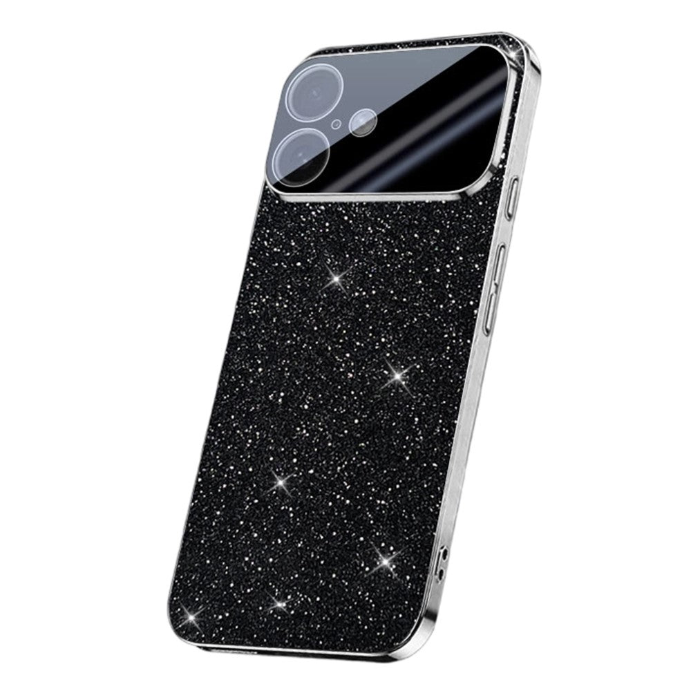 For iPhone 17 Case Sparkling Starlight Glitter Electroplated Shockproof PC + TPU Phone Cover