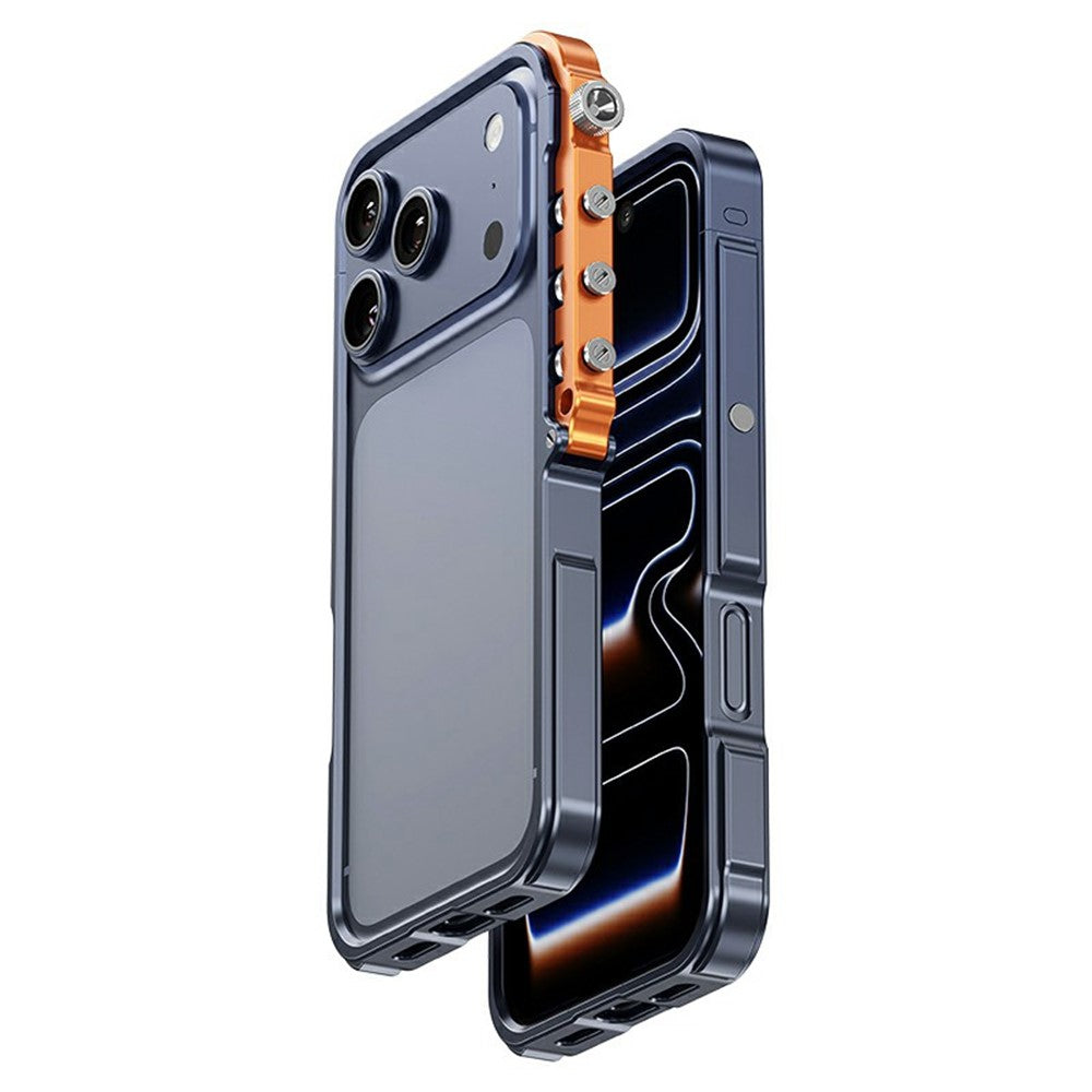 For iPhone 17 Pro Max Bumper Case Aluminum Alloy Metal Frame Phone Cover