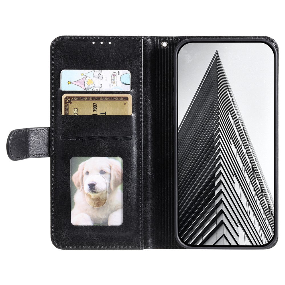 For Xiaomi 15T Pro Case 6 Card Slots PU Leather Anti-Fall Phone Cover with Wrist Strap