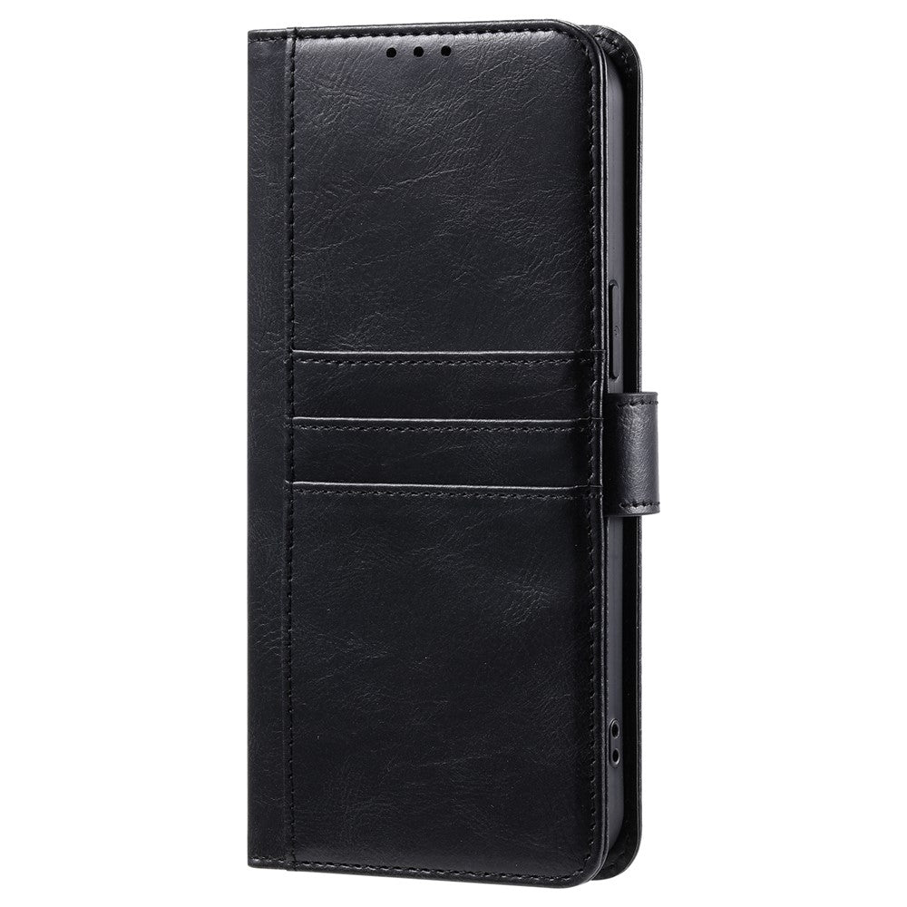 For Xiaomi 15T Pro Case 6 Card Slots PU Leather Anti-Fall Phone Cover with Wrist Strap