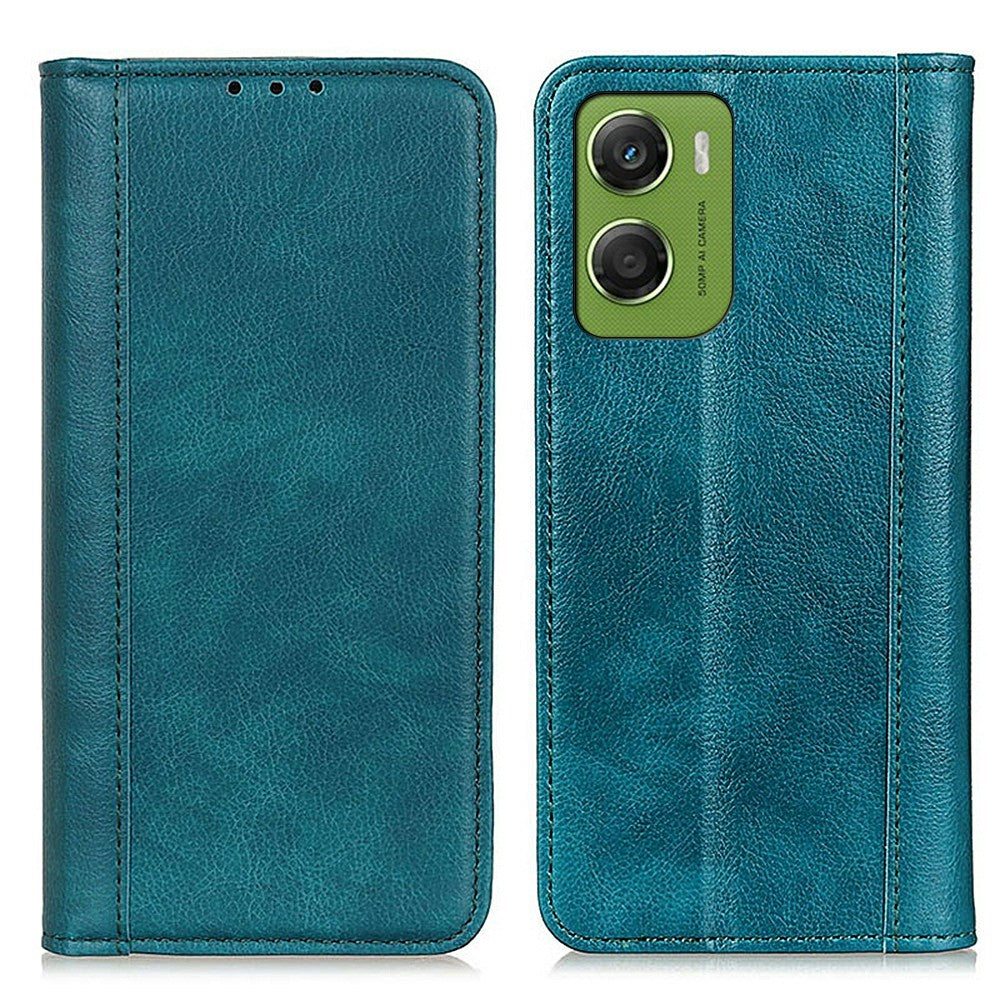 For Motorola Moto G06 4G Stand Case Split Leather Litchi Texture Wallet Phone Cover
