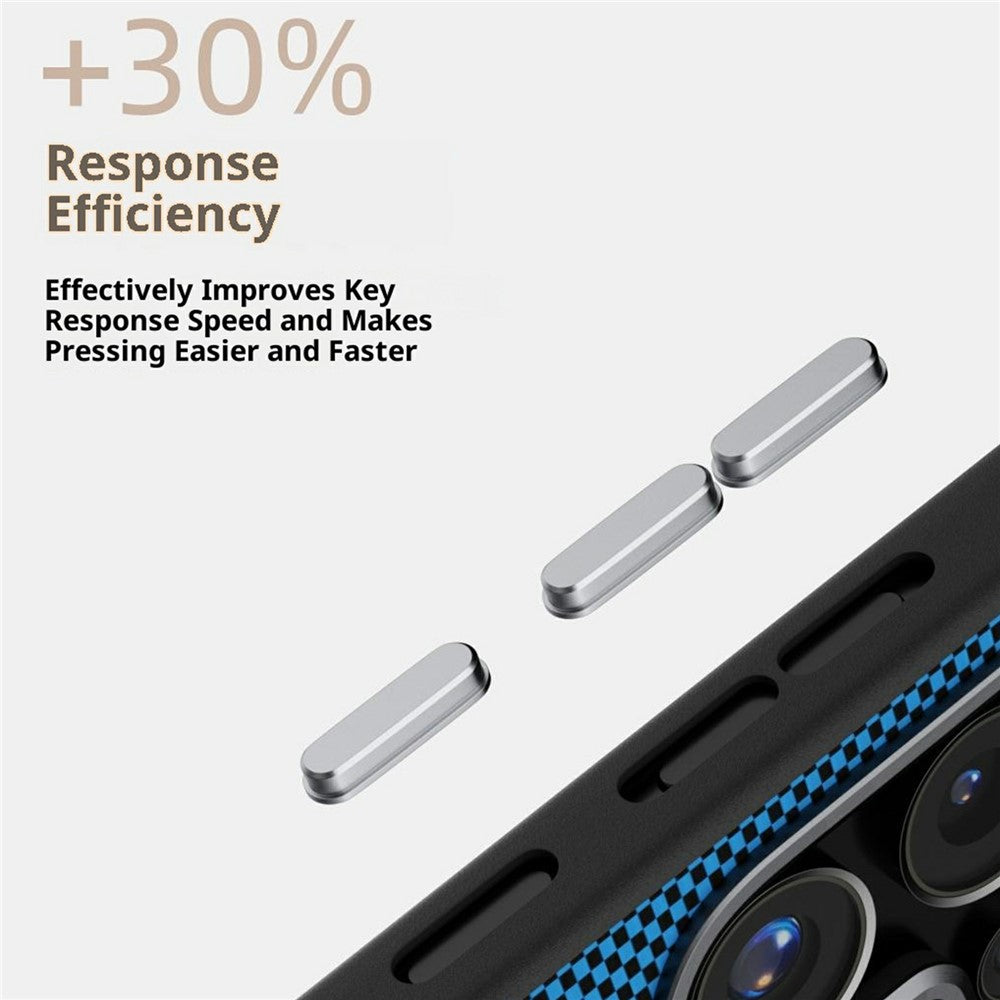 ABEEL For Samsung Galaxy S24 Ultra Case Compatible with MagSafe Printed PC TPU Aluminum Alloy Leather Phone Cover