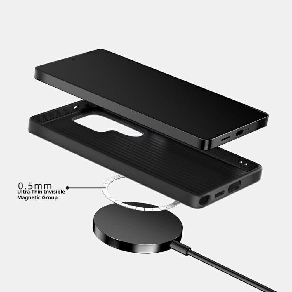 ABEEL For Samsung Galaxy S24 Ultra Case Compatible with MagSafe Ultra Slim PC TPU Phone Back Cover