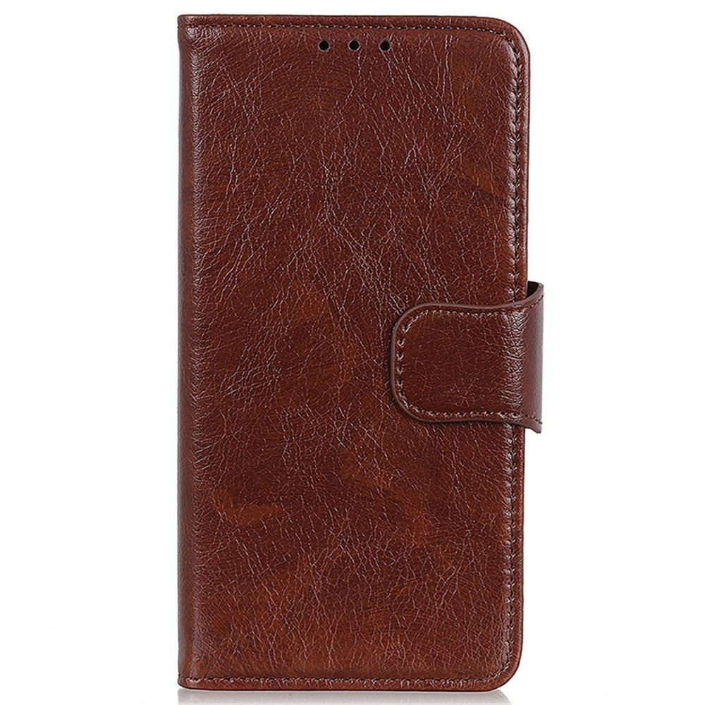 For Motorola Moto G06 4G Case Nappa Texture Split Leather Wallet Phone Cover