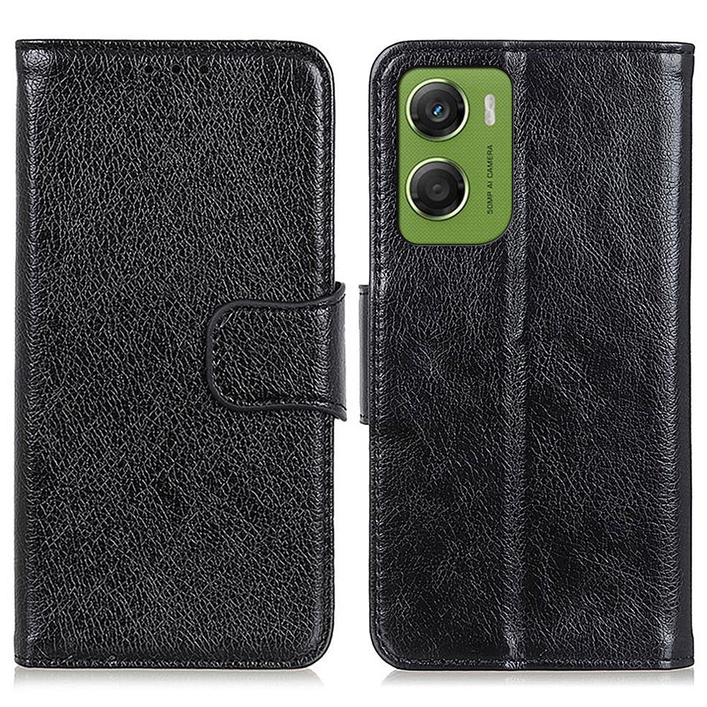 For Motorola Moto G06 4G Case Nappa Texture Split Leather Wallet Phone Cover