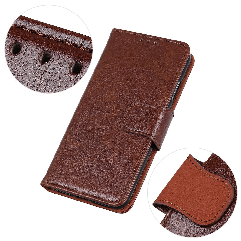 For Samsung Galaxy S26 Edge Case Nappa Texture Split Leather Wallet Phone Cover