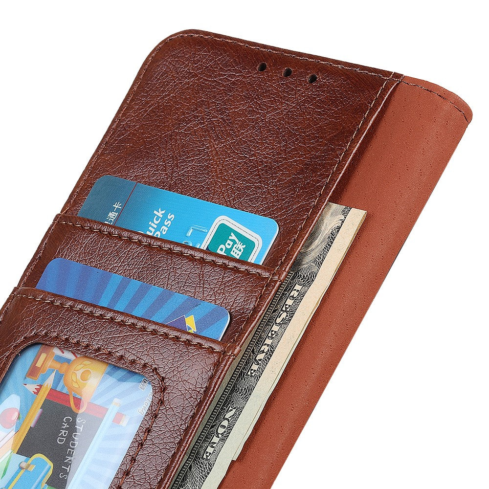 For Samsung Galaxy S26 Edge Case Nappa Texture Split Leather Wallet Phone Cover