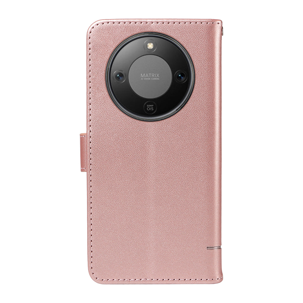 Étui en cuir à motif chat avec dragonne pour Honor X9d 5G / Honor X70 5G