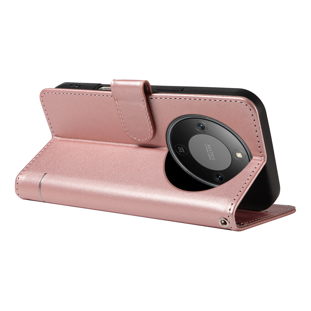 Étui en cuir à motif chat avec dragonne pour Honor X9d 5G / Honor X70 5G