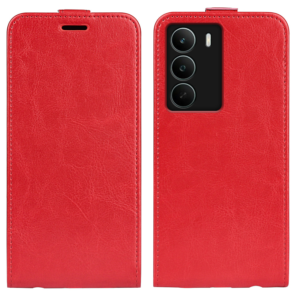 For Realme C71 4G Case with Card Slots Vertical Flip Leather Phone Cover