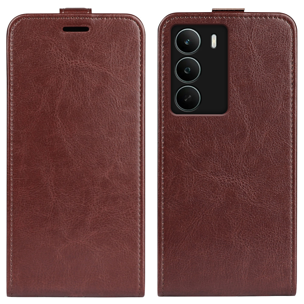 For Realme C71 4G Case with Card Slots Vertical Flip Leather Phone Cover