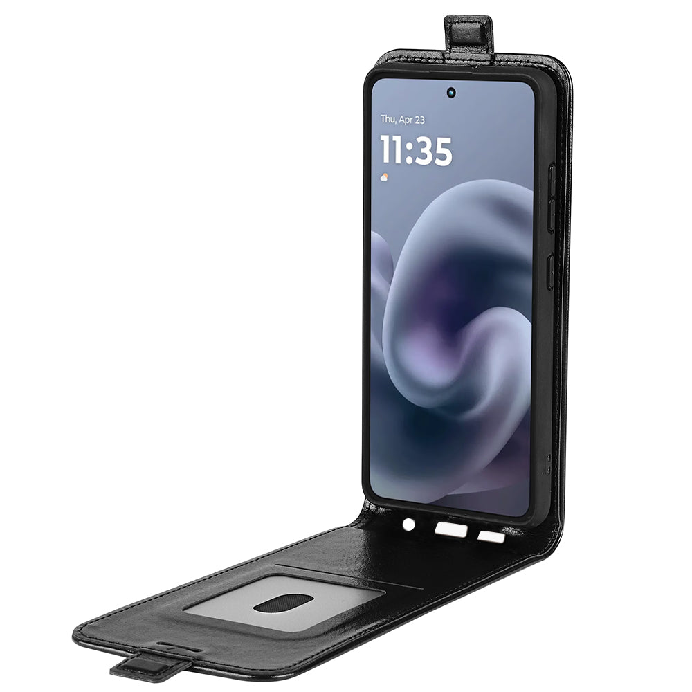 For Motorola Moto G86 5G Case with Card Slots Vertical Flip Leather Phone Cover