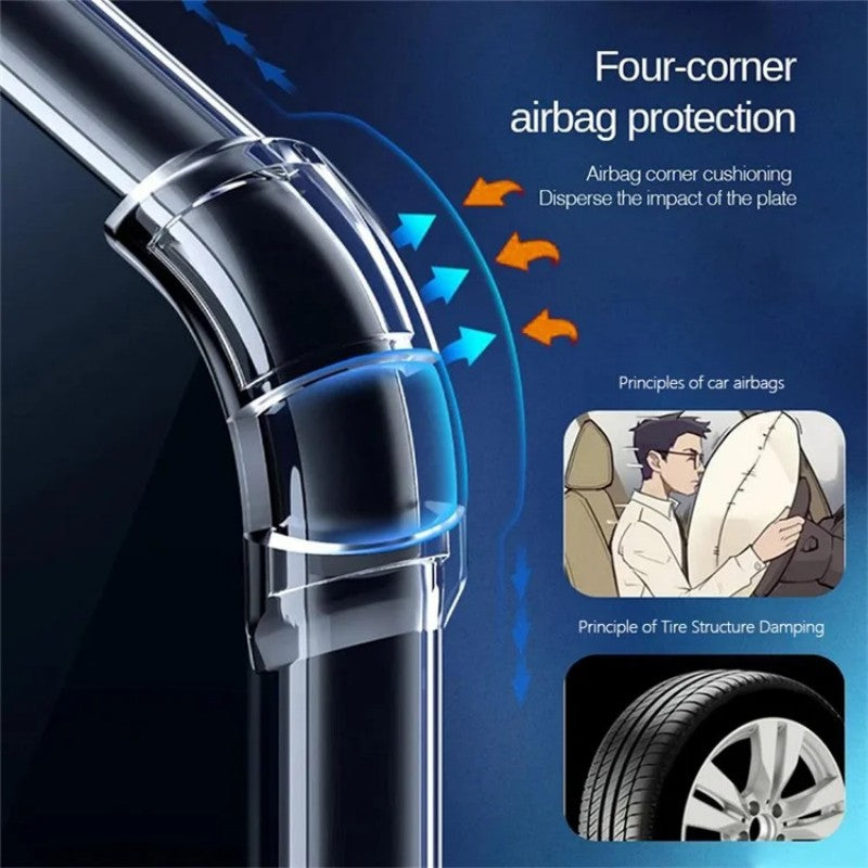 For Nothing Phone (3) 5G TPU Case WANLONFENG WL3 Series 1.5mm Phone Cover with 2Pcs Tempered Glass Films