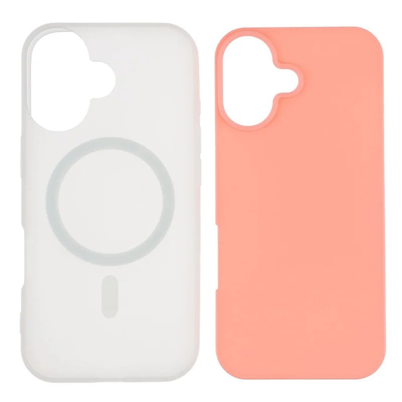 For iPhone 16 Magnetic Case WANLONFENG ML Series Matte PC TPU Phone Cover Large Cutouts with 2Pcs Screen Film