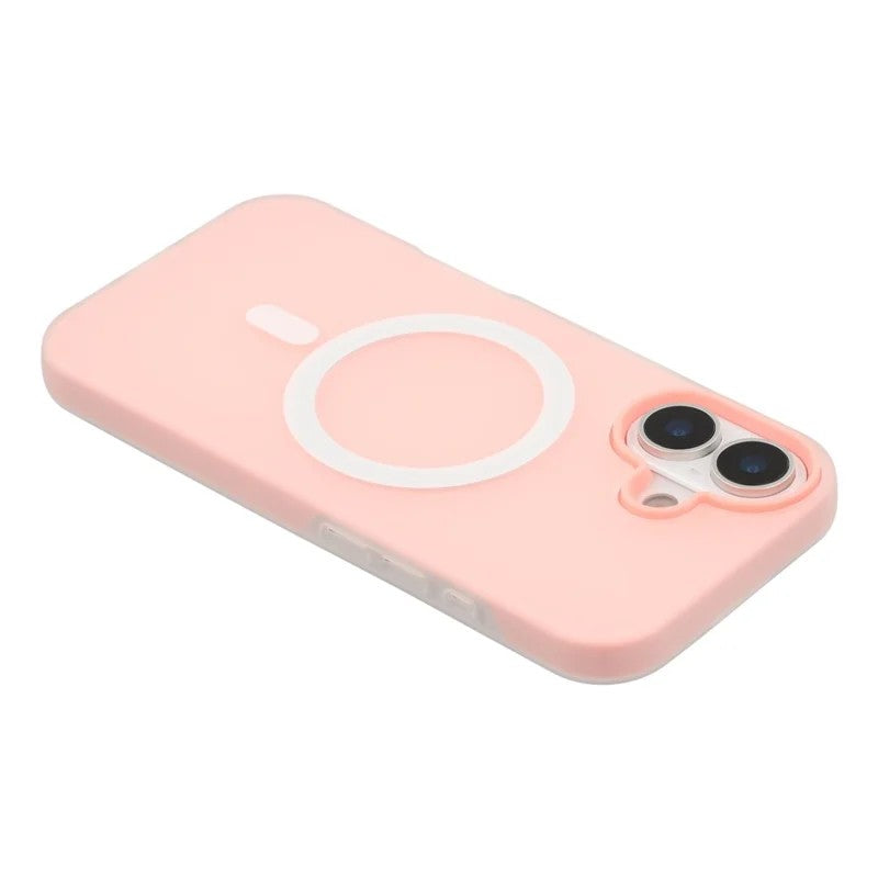 For iPhone 16 Magnetic Case WANLONFENG ML Series Matte PC TPU Phone Cover Large Cutouts with 2Pcs Screen Film