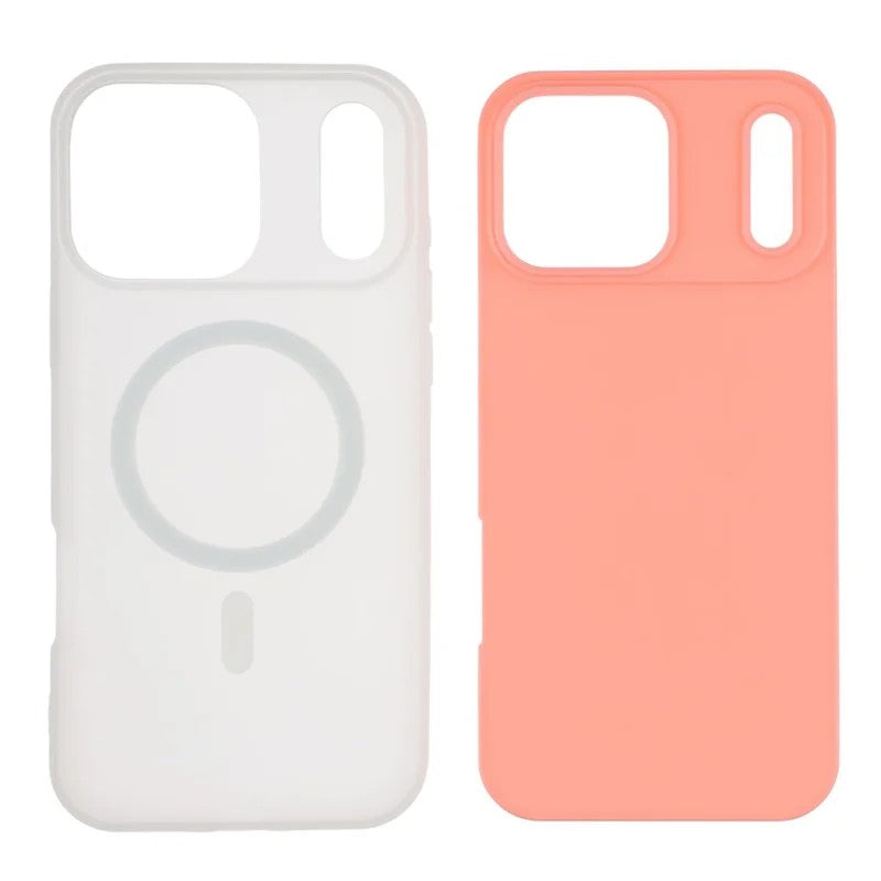 Coque magnétique WANLONFENG série ML pour iPhone 17 Pro, en polycarbonate et TPU mat, avec découpes larges et 2 films de protection d'écran.