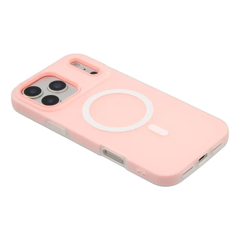 Coque magnétique WANLONFENG série ML pour iPhone 17 Pro, en polycarbonate et TPU mat, avec découpes larges et 2 films de protection d'écran.