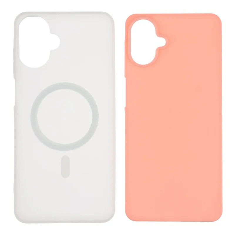 For Samsung Galaxy A06 4G Magnetic Case WANLONFENG ML Series Matte PC TPU Phone Cover Large Cutouts with 2Pcs Screen Film