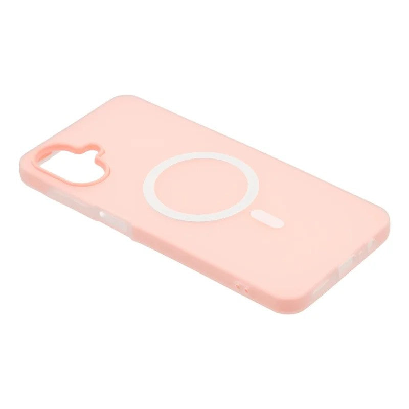 For Samsung Galaxy A06 4G Magnetic Case WANLONFENG ML Series Matte PC TPU Phone Cover Large Cutouts with 2Pcs Screen Film